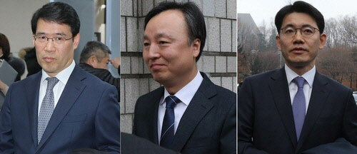 신광렬·조의연·성창호 부장판사[연합뉴스]